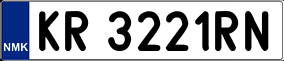 Trailer License Plate